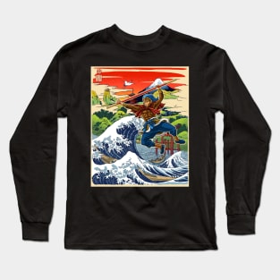 King Monkey in Japan Long Sleeve T-Shirt